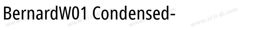BernardW01 Condensed字体转换